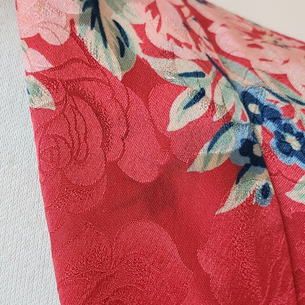 Floral Red Kimono Dress - Picture 8 of 8
